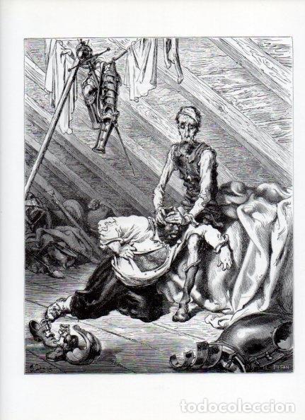 Otros art&iacute;culos de coleccionismo en papel: LAMINA V15896: Don Quijote de la Mancha. Ilustracion de Gustavo Dore. Modelo 012