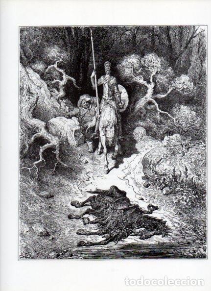 Otros art&iacute;culos de coleccionismo en papel: LAMINA V15902: Don Quijote de la Mancha. Ilustracion de Gustavo Dore. Modelo 018