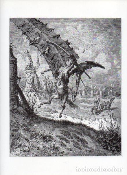 Otros art&iacute;culos de coleccionismo en papel: LAMINA V15891: Don Quijote de la Mancha. Ilustracion de Gustavo Dore. Modelo 007