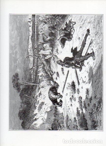 Otros art&iacute;culos de coleccionismo en papel: LAMINA V15899: Don Quijote de la Mancha. Ilustracion de Gustavo Dore. Modelo 015