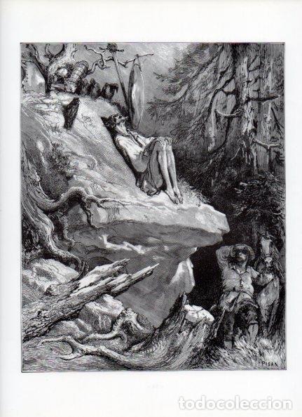 Otros art&iacute;culos de coleccionismo en papel: LAMINA V15906: Don Quijote de la Mancha. Ilustracion de Gustavo Dore. Modelo 022