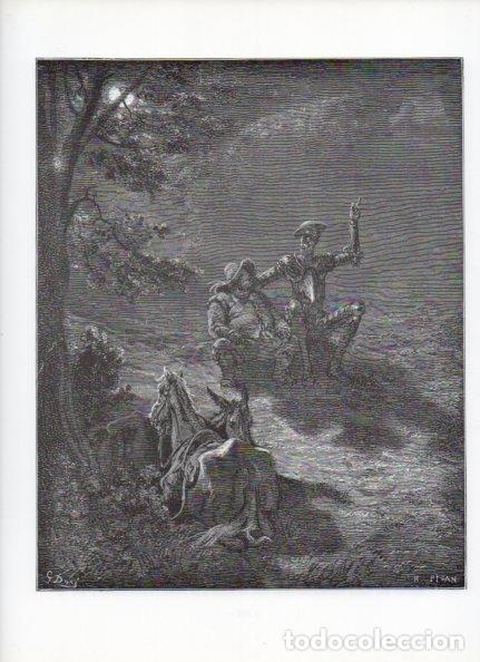 Otros art&iacute;culos de coleccionismo en papel: LAMINA V15931: Don Quijote de la Mancha. Ilustracion de Gustavo Dore. Modelo 047