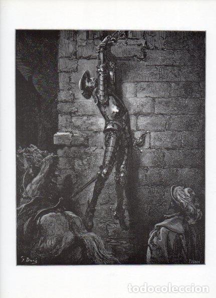 Otros art&iacute;culos de coleccionismo en papel: LAMINA V15919: Don Quijote de la Mancha. Ilustracion de Gustavo Dore. Modelo 035