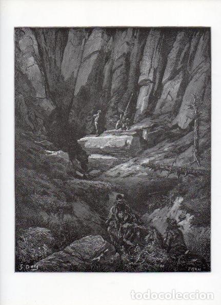 Otros art&iacute;culos de coleccionismo en papel: LAMINA V15907: Don Quijote de la Mancha. Ilustracion de Gustavo Dore. Modelo 023