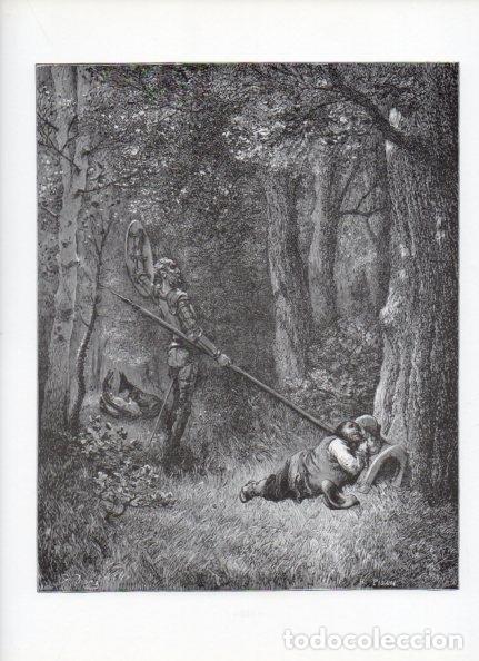 Otros art&iacute;culos de coleccionismo en papel: LAMINA V15934: Don Quijote de la Mancha. Ilustracion de Gustavo Dore. Modelo 050
