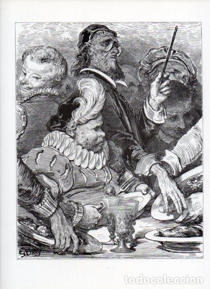 Otros art&iacute;culos de coleccionismo en papel: LAMINA V15958: Don Quijote de la Mancha. Ilustracion de Gustavo Dore. Modelo 074