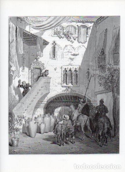 Otros art&iacute;culos de coleccionismo en papel: LAMINA V15933: Don Quijote de la Mancha. Ilustracion de Gustavo Dore. Modelo 049
