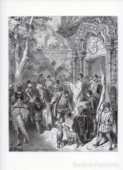 Otros art&iacute;culos de coleccionismo en papel: LAMINA V15954: Don Quijote de la Mancha. Ilustracion de Gustavo Dore. Modelo 070