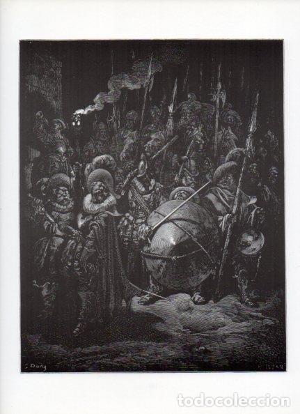 Otros art&iacute;culos de coleccionismo en papel: LAMINA V15961: Don Quijote de la Mancha. Ilustracion de Gustavo Dore. Modelo 077