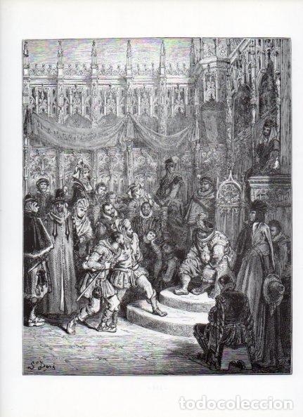 Otros art&iacute;culos de coleccionismo en papel: LAMINA V15956: Don Quijote de la Mancha. Ilustracion de Gustavo Dore. Modelo 072