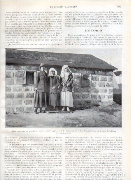 Altri oggetti di carta: LAMINA V20755: Casita en el campo de Salonica para enfermeras de la Cruz Roja - Augusto Riera