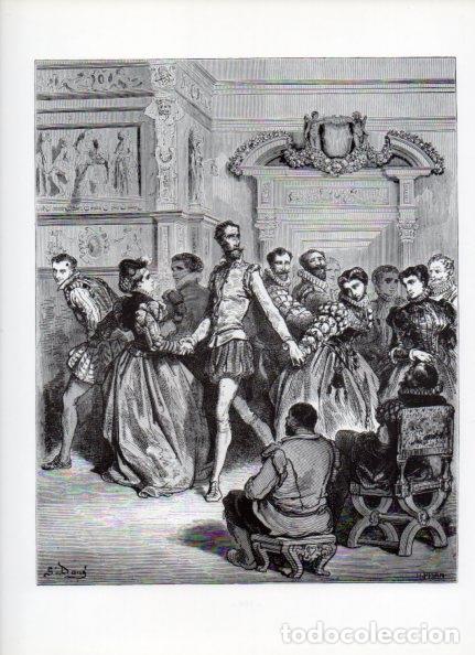 Otros art&iacute;culos de coleccionismo en papel: LAMINA V15976: Don Quijote de la Mancha. Ilustracion de Gustavo Dore. Modelo 092