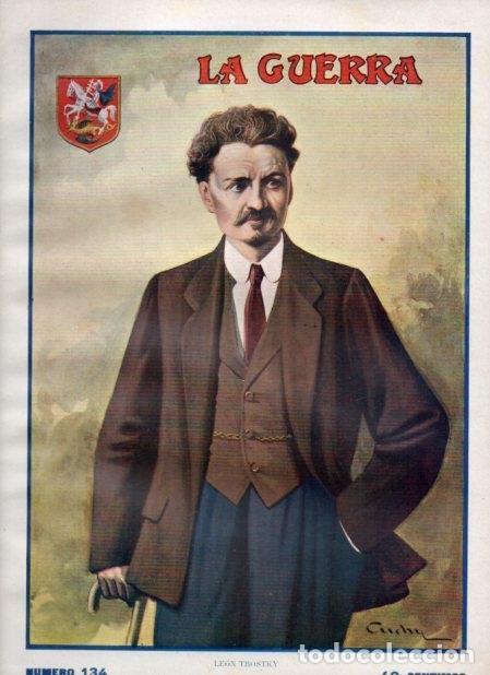 Sammelleidenschaft Andere Papierartikel: LAMINA V20757: Leon Trostky - Augusto Riera