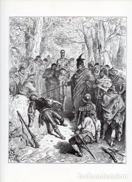 Otros art&iacute;culos de coleccionismo en papel: LAMINA V15972: Don Quijote de la Mancha. Ilustracion de Gustavo Dore. Modelo 088