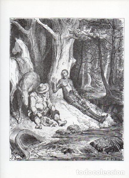 Otros art&iacute;culos de coleccionismo en papel: LAMINA V15967: Don Quijote de la Mancha. Ilustracion de Gustavo Dore. Modelo 083