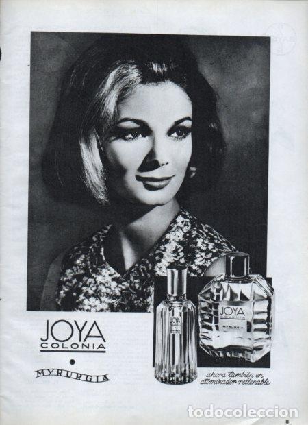 Otros art&iacute;culos de coleccionismo en papel: LAMINA V21629: Publicidad Joya colonia de Myrurgia - Varios