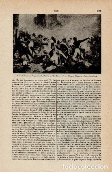 Otros art&iacute;culos de coleccionismo en papel: LAMINA V16493: El Dos de Mayo por Joaquin Sorolla - Varios