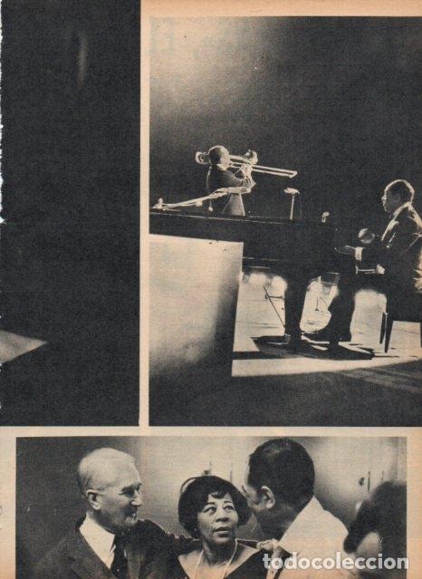 Otros art&iacute;culos de coleccionismo en papel: LAMINA V17268: Ella Firzgerald Duke Ellington en la sala Pleyel - VVAA