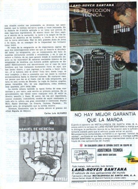 Otros art&iacute;culos de coleccionismo en papel: LAMINA V17579: Publicidad Land-Rover Santana - VVAA