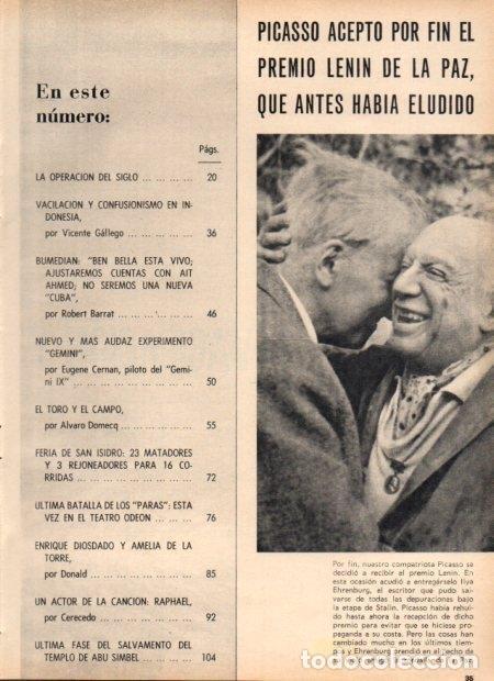 Otros art&iacute;culos de coleccionismo en papel: LAMINA V21885: Picasso e Ylia Ehrenburg - Varios