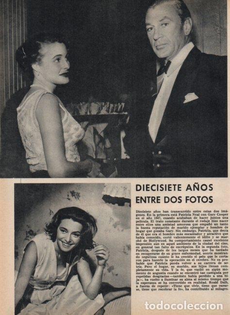 Otros art&iacute;culos de coleccionismo en papel: LAMINA V16942: Patricia Neal con Gary Cooper - VVAA