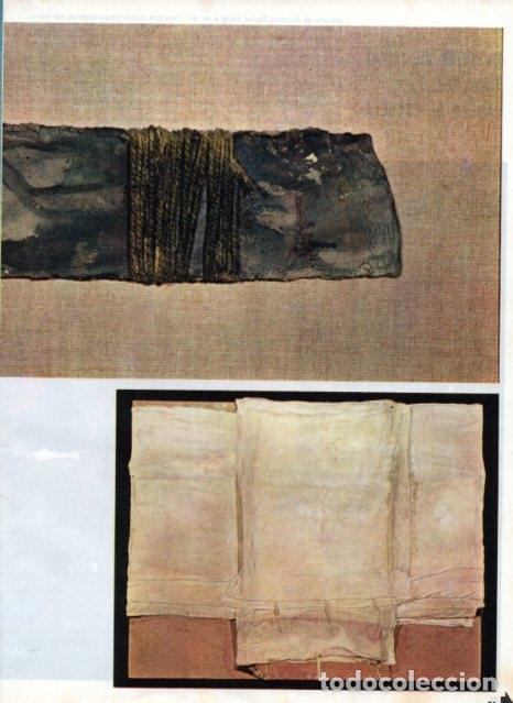 Otros art&iacute;culos de coleccionismo en papel: LAMINA V16950: Cordel atado y Ropa sobre carton por Antonio Tapies - VVAA