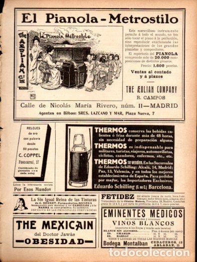 Otros art&iacute;culos de coleccionismo en papel: LAMINA V22928: Publicidad El Pianola Metrostilo The Aeolian Company - Varios