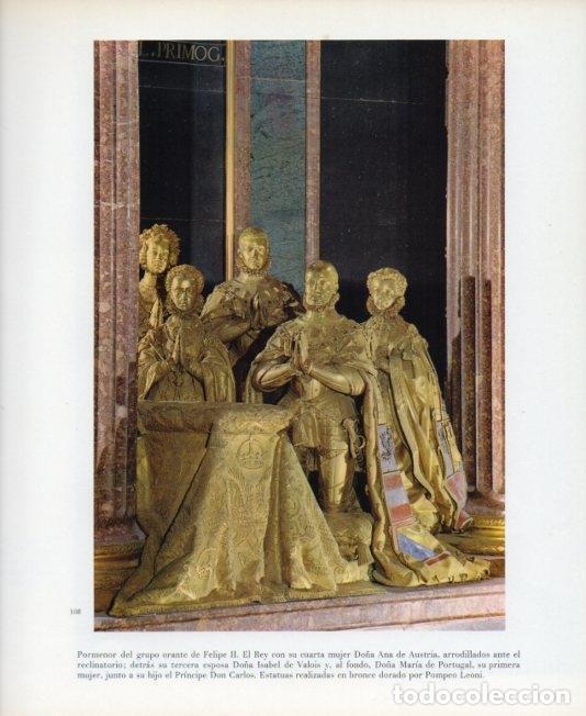 Otros art&iacute;culos de coleccionismo en papel: LAMINA V17620: Basilica del Escorial. Detalle del grupo orante de Felipe II - Varios