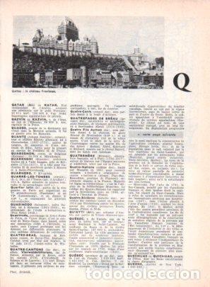 Sammelleidenschaft Andere Papierartikel: LAMINA V23574: Quebec le chateau Frontenac - Varios