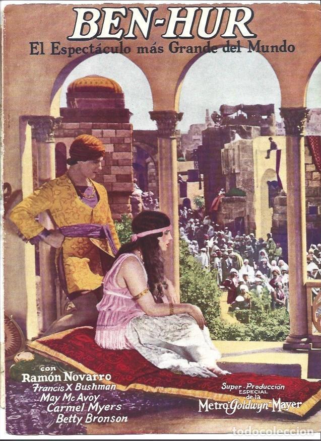 Altri oggetti di carta: LAMINA 31774: Anuncio de BenHur con Ramon Novarro - VVAA