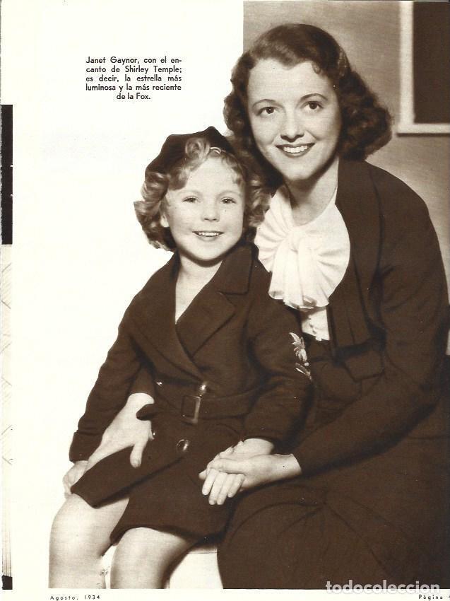 Otros art&iacute;culos de coleccionismo en papel: LAMINA 31794: Janet Gaynor y Shirley Temple - VVAA