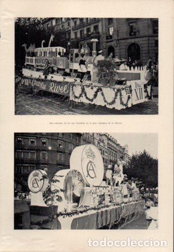 Otros art&iacute;culos de coleccionismo en papel: LAMINA V23060: Carrozas de la cabalgata de la Merced - Varios