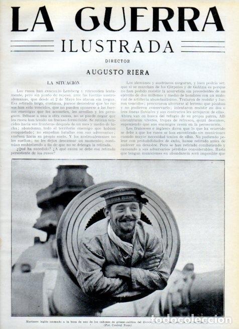 Otros art&iacute;culos de coleccionismo en papel: LAMINA V18091: Marinero ingles del Queen-Elisabeth - Augusto Riera