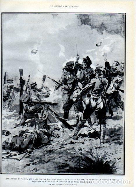 Otros art&iacute;culos de coleccionismo en papel: LAMINA V18110: Infanteria britanica luchando - Augusto Riera