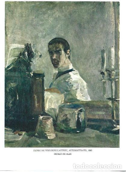 Otros art&iacute;culos de coleccionismo en papel: LAMINA 33186: Henri de Toulouse-Lautrec, autorretrato - Jean Bouret