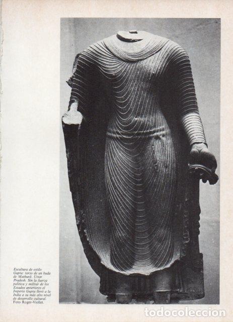 Otros art&iacute;culos de coleccionismo en papel: LAMINA V18695: Torso de un buda de Mathura, Uttar Pradesh - Varios