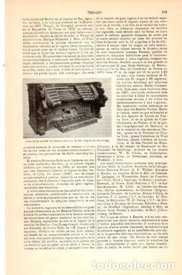 Otros art&iacute;culos de coleccionismo en papel: LAMINA V24017: Consola del organo de San Miguel de Hamburgo - Varios
