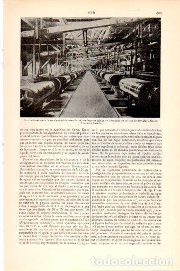 Otros art&iacute;culos de coleccionismo en papel: LAMINA V24070: Instalaciones de las minas Treadwell en Alaska - Varios