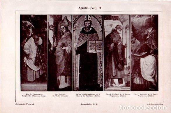 Otros art&iacute;culos de coleccionismo en papel: LAMINA V23681: San Agustin II - Varios
