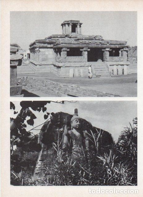 Otros art&iacute;culos de coleccionismo en papel: LAMINA V18722: Templo de Lad Khan y Buda de Aukana - Varios