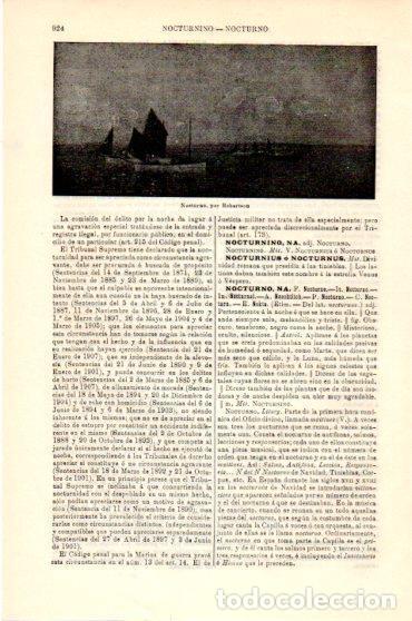 Otros art&iacute;culos de coleccionismo en papel: LAMINA V23833: Nocturno por Robertson - Varios