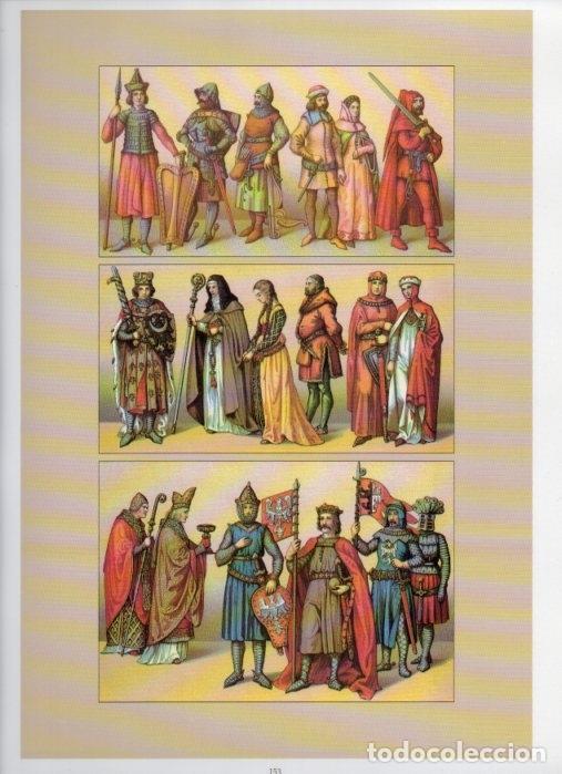 Altri oggetti di carta: LAMINA V18381: Poland. The 13th and 14th centuries - Albert Racinet