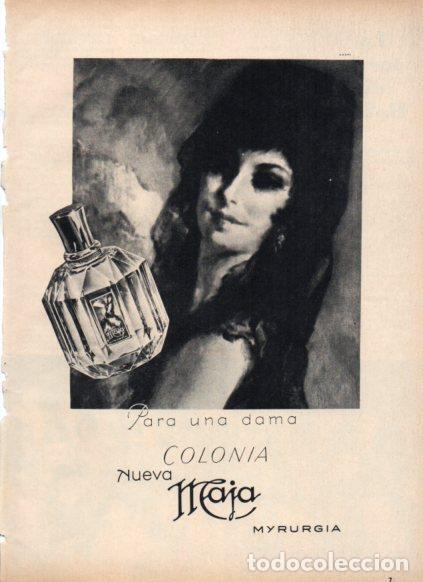 Otros art&iacute;culos de coleccionismo en papel: LAMINA V25243: Publicidad colonia Maja de Myrurgia - Varios