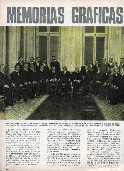 Otros art&iacute;culos de coleccionismo en papel: LAMINA V25037: Directores de periodicos de Madrid reunidos en ABC - Varios