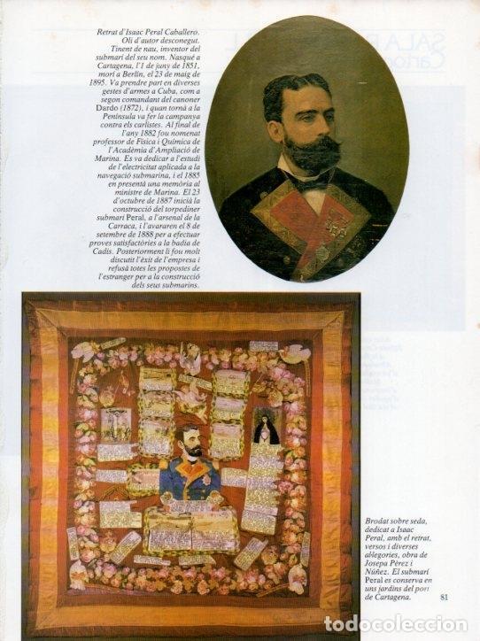Otros art&iacute;culos de coleccionismo en papel: LAMINA V19651: Museu Maritim de Barcelona. Brodat dedicat a Isaac Peral per J. Perez i Nu&ntilde;ez - Jose