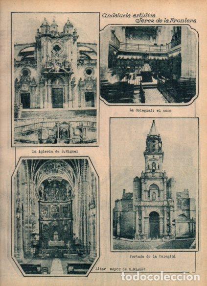 Otros art&iacute;culos de coleccionismo en papel: LAMINA V24434: Iglesia de San Miguel, Jerez de la Frontera - Varios
