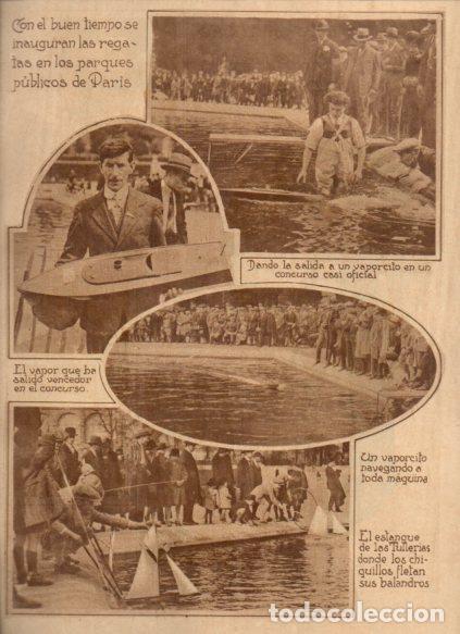 Paper Collecting Others: LAMINA V24633: Regatas en los parques publicos de Paris - Varios