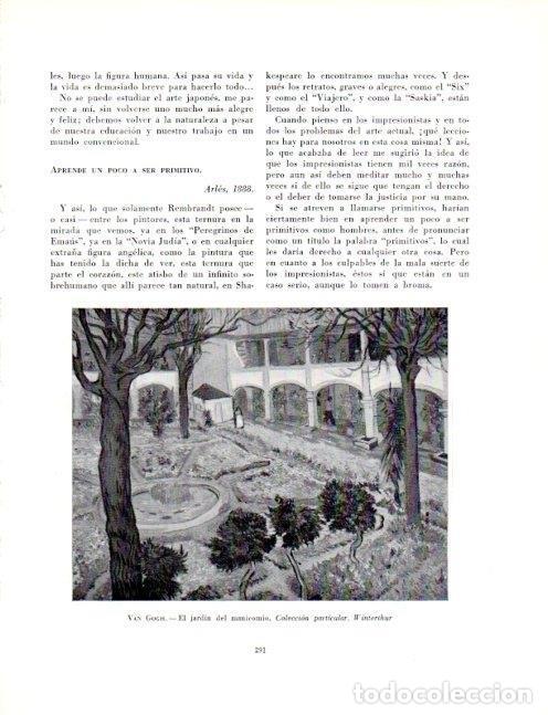 Altri oggetti di carta: LAMINA V19095: El jardin del manicomio por Van Gogh - Robert Goldwater