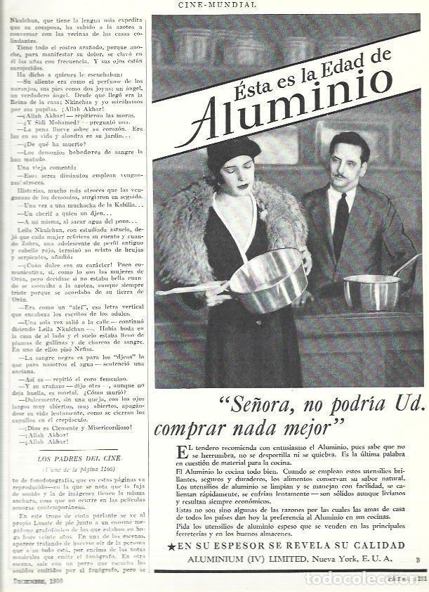 Otros art&iacute;culos de coleccionismo en papel: LAMINA 33605: Publicidad de vajilla Aluminio - VVAA