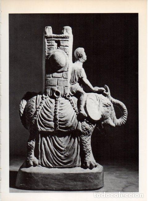 Otros art&iacute;culos de coleccionismo en papel: LAMINA V19264: Elefante de guerra con soldado terracota de Pompeya - Varios